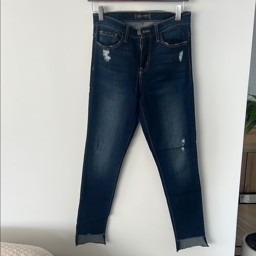 Flying Monkey Blue Skinny Jeans with Distressed Details